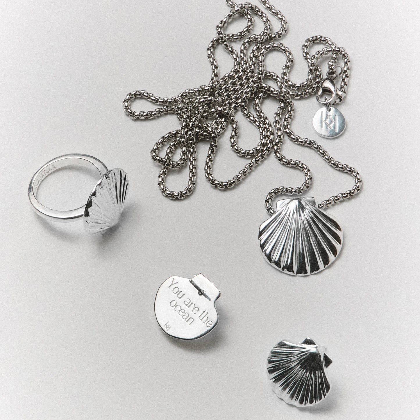Long Chain Shell silver