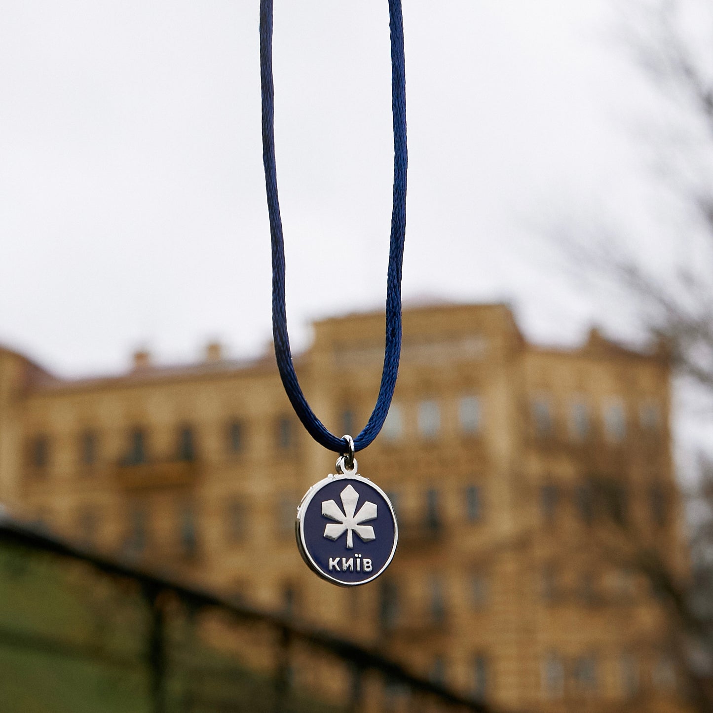 Silk Necklace platinum