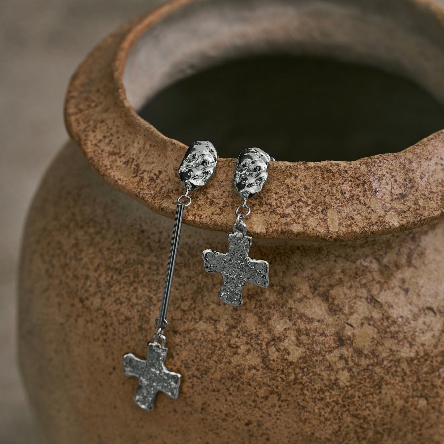 Earrings Berehynia platinum
