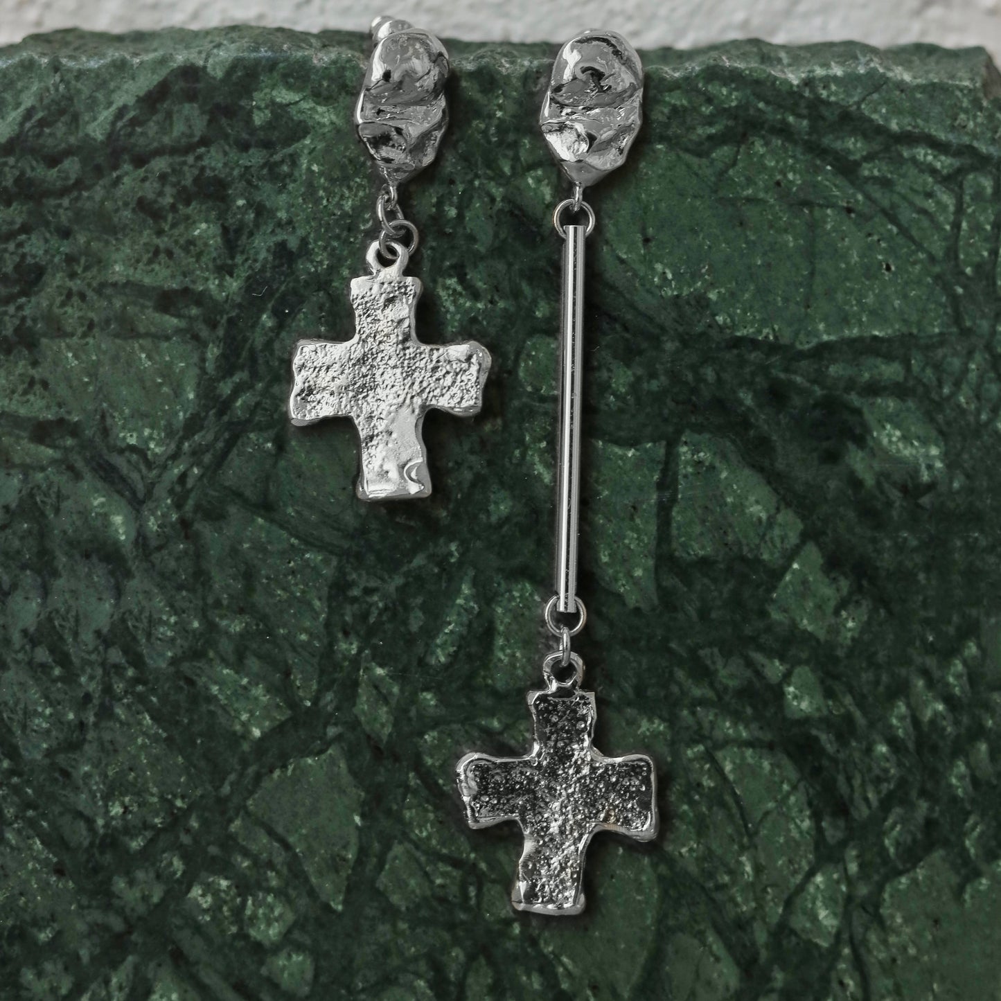 Earrings Berehynia platinum