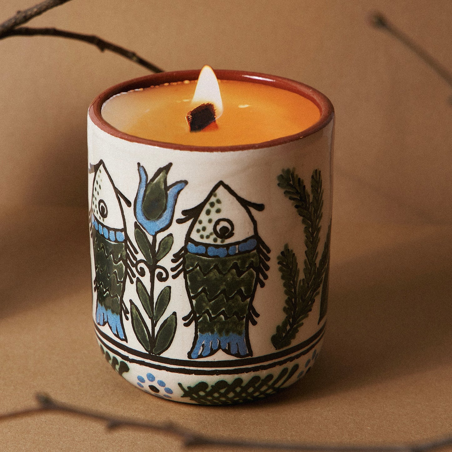Olive Candle "RYBKY" 340ml