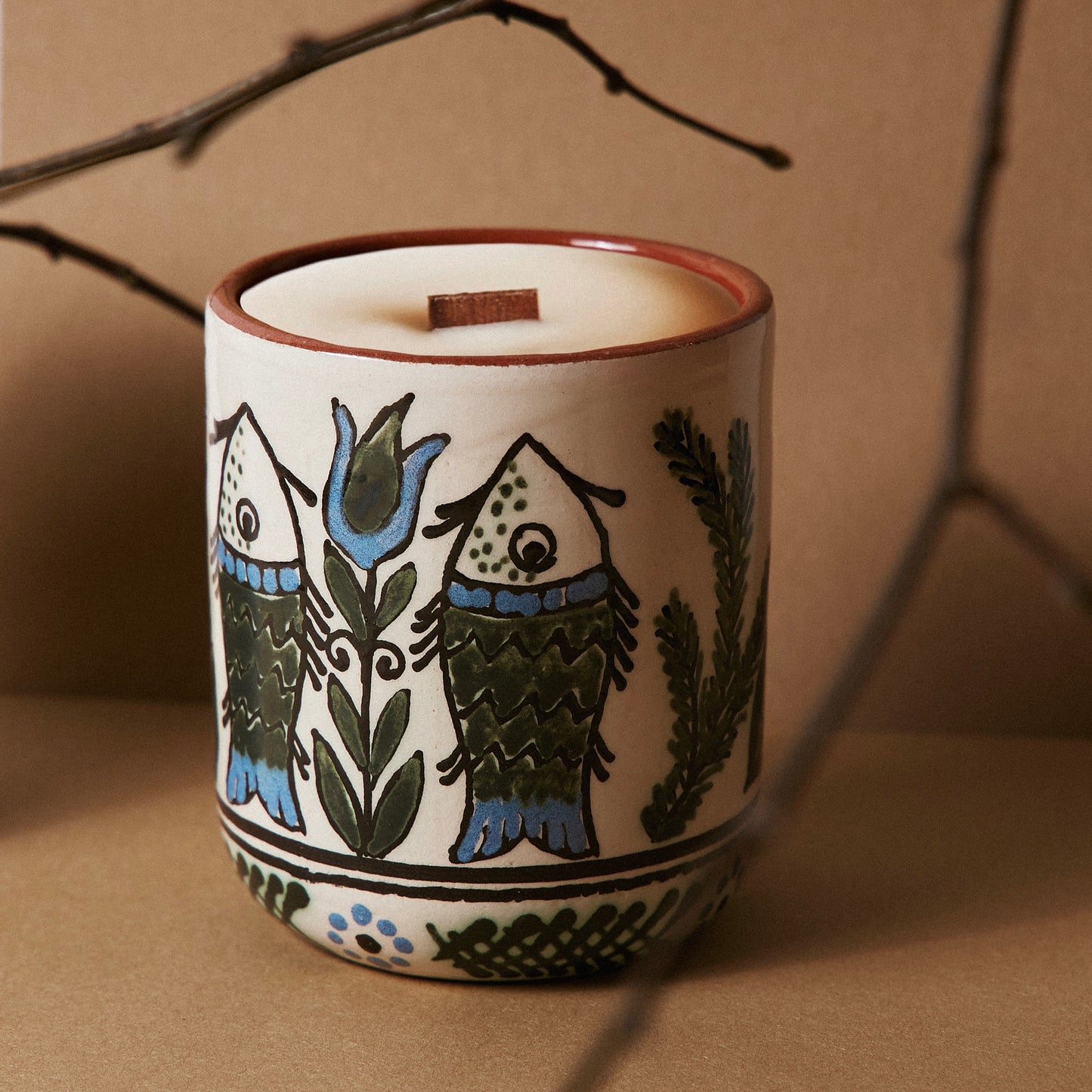 Olive Candle "RYBKY" 340ml