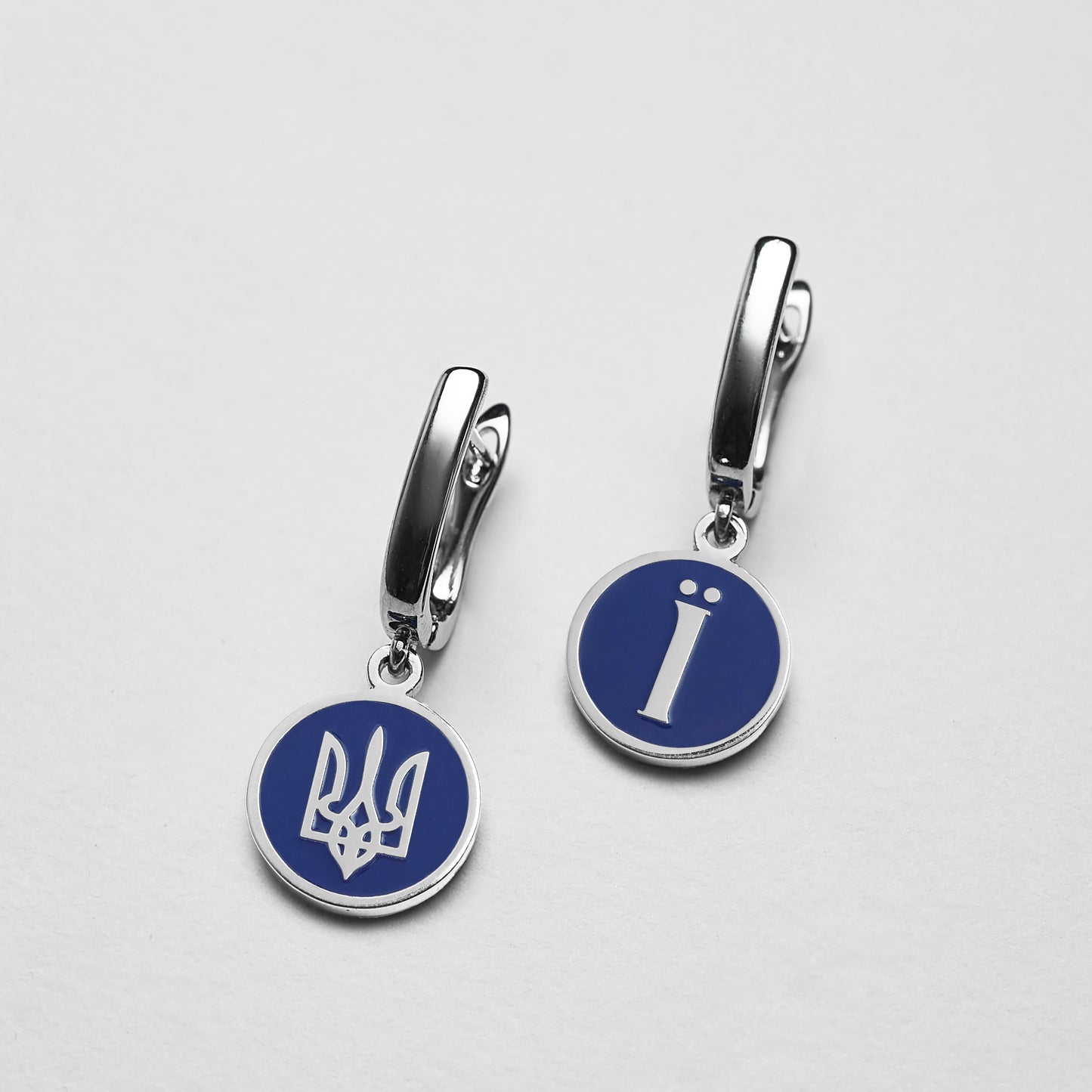 Earrings GERB platinum