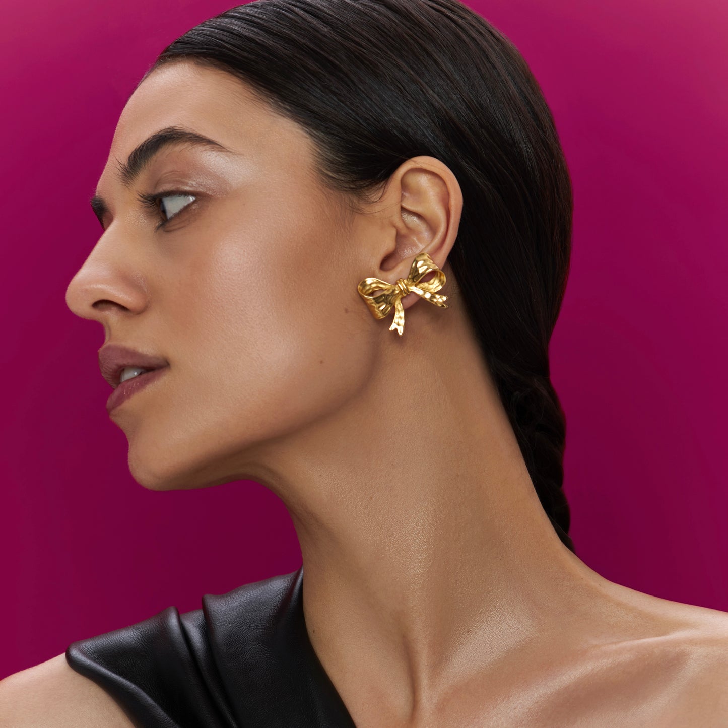 Mono Earring Bow gold