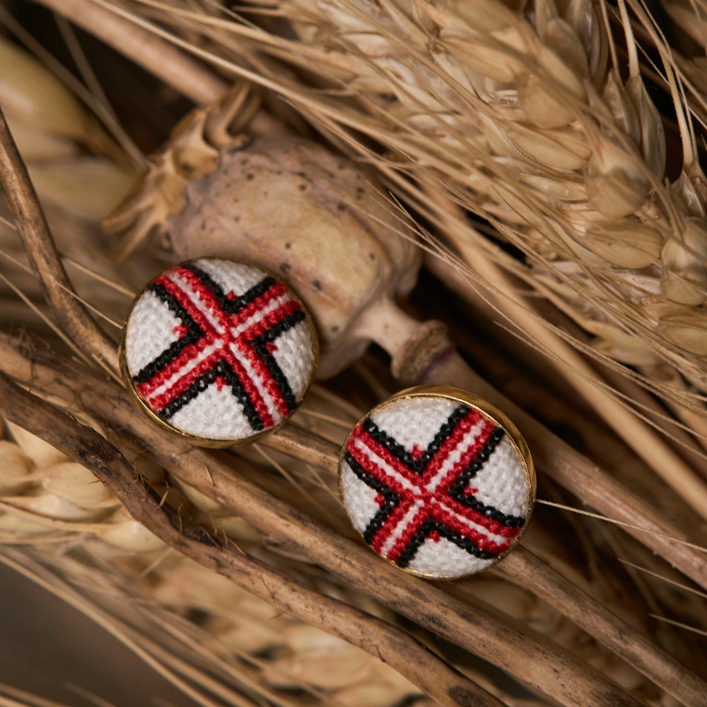 embroidered earrings Berehynia