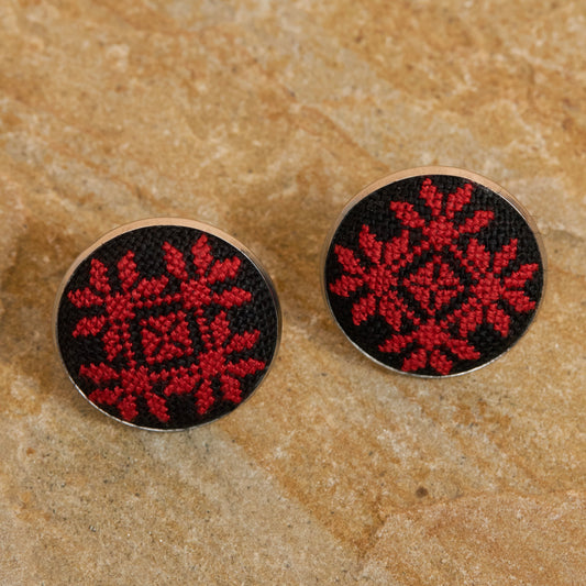 embroidered earrings Київ