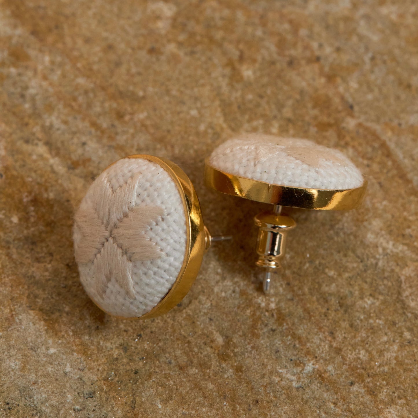 embroidered earrings Білим по Білому