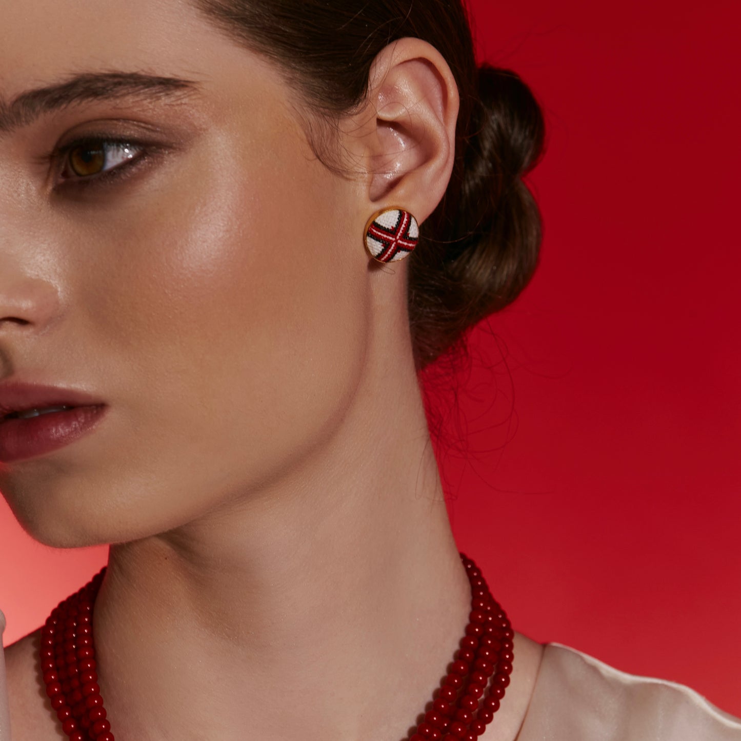 embroidered earrings Berehynia
