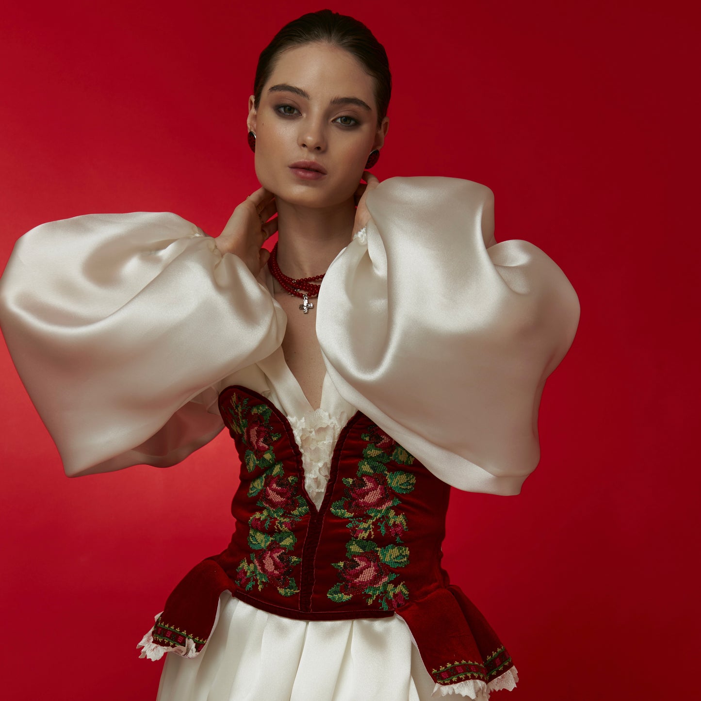 embroidered earrings Київ