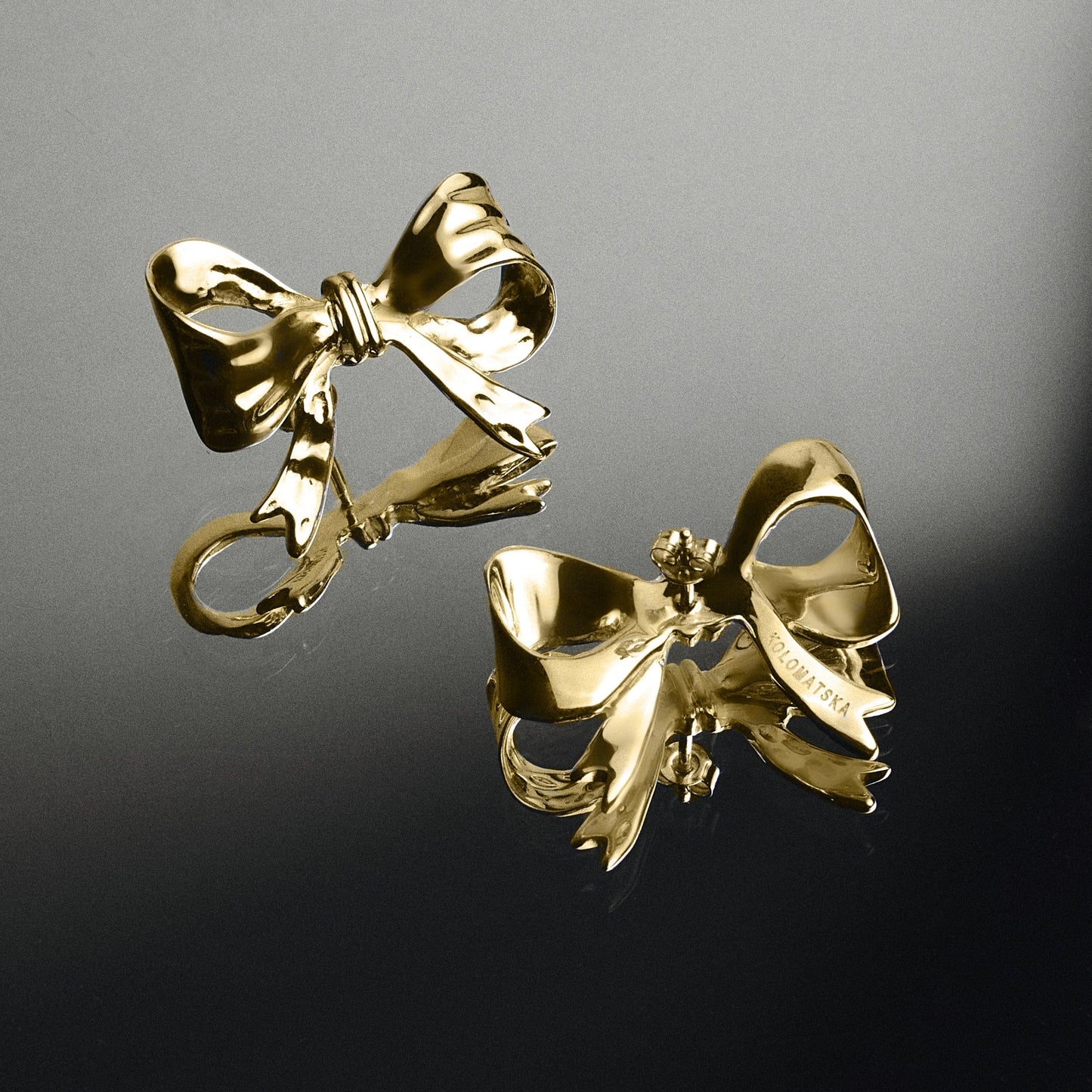 Earrings BOWS gold