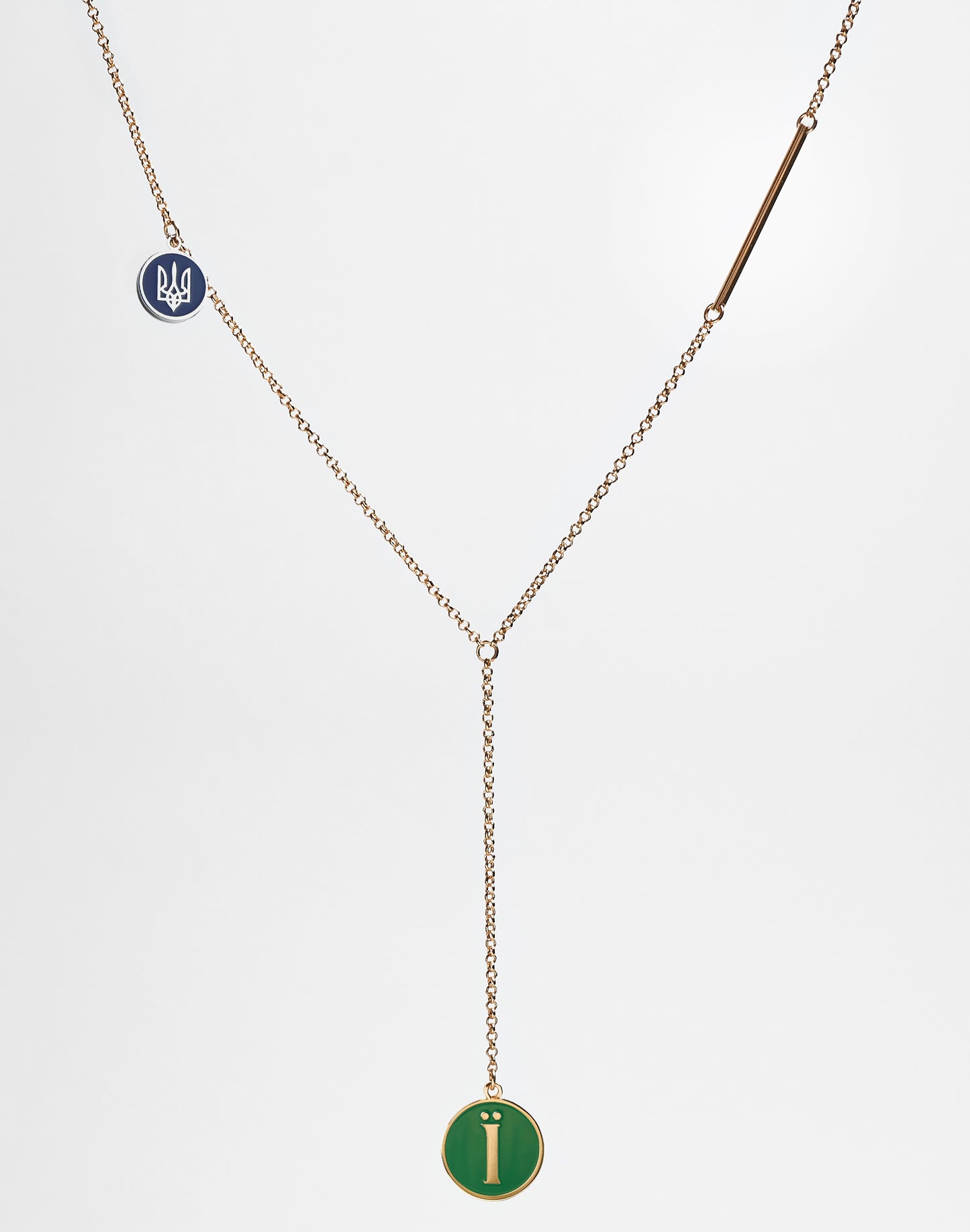 Necklace GERB two pendants