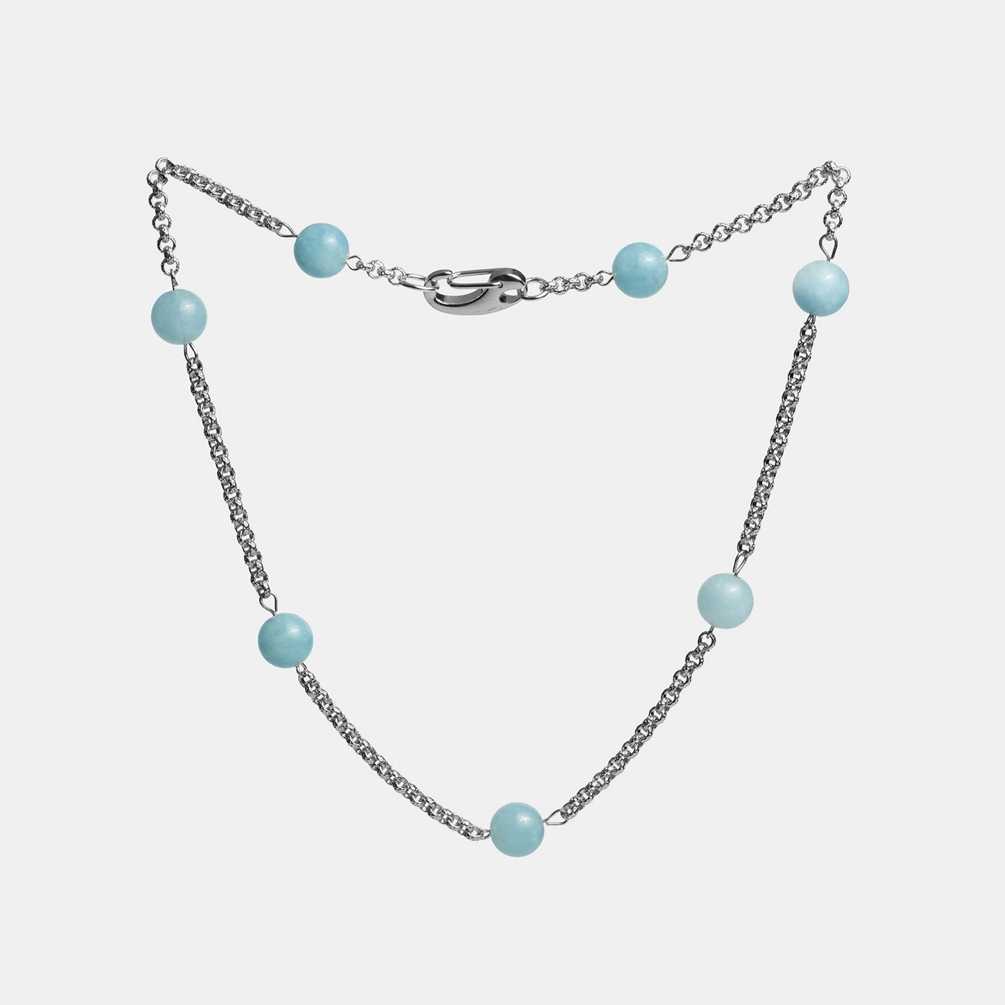 Chain ELEMENTS Aquamarine platinum