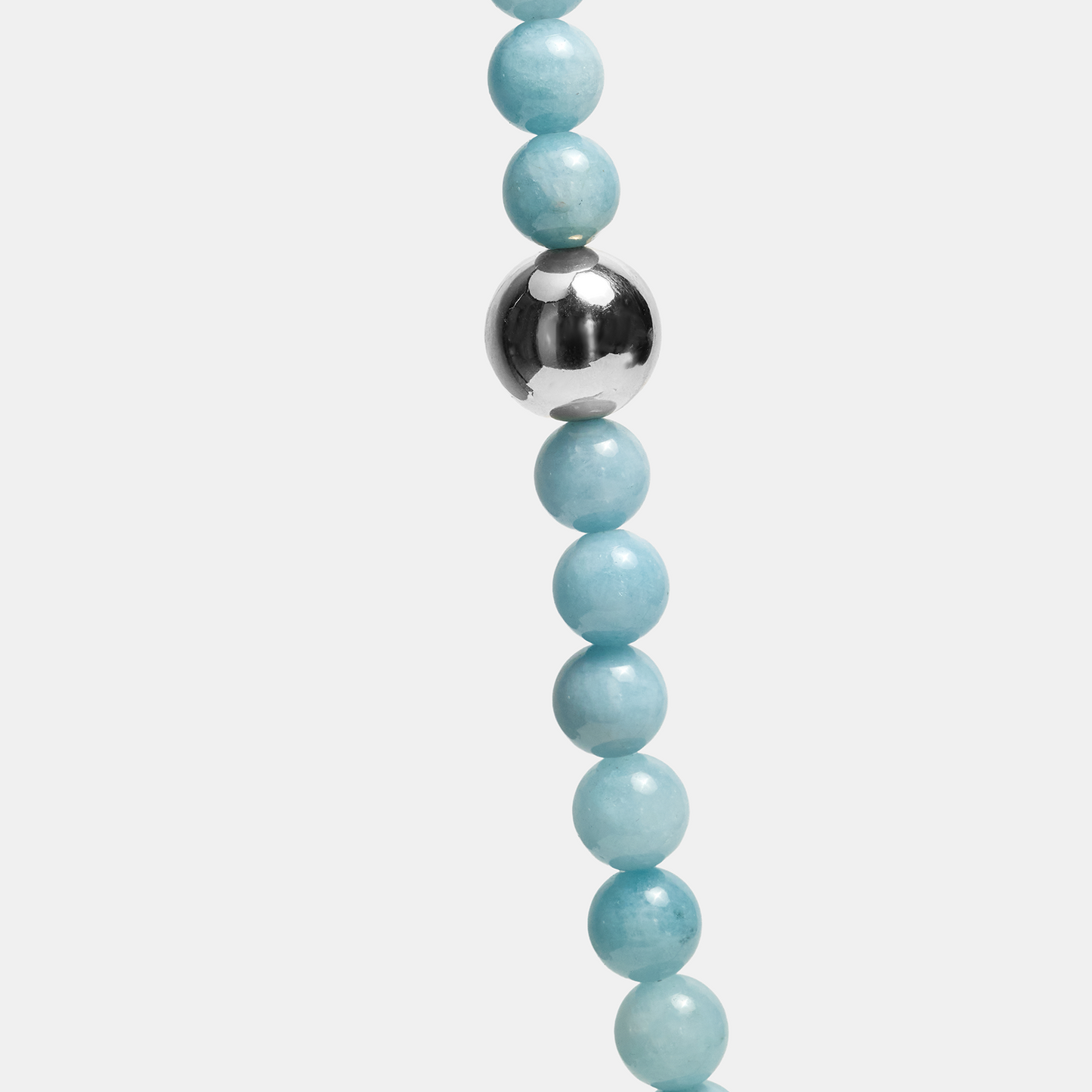 Necklaces ELEMENTS Aquamarine platinum long