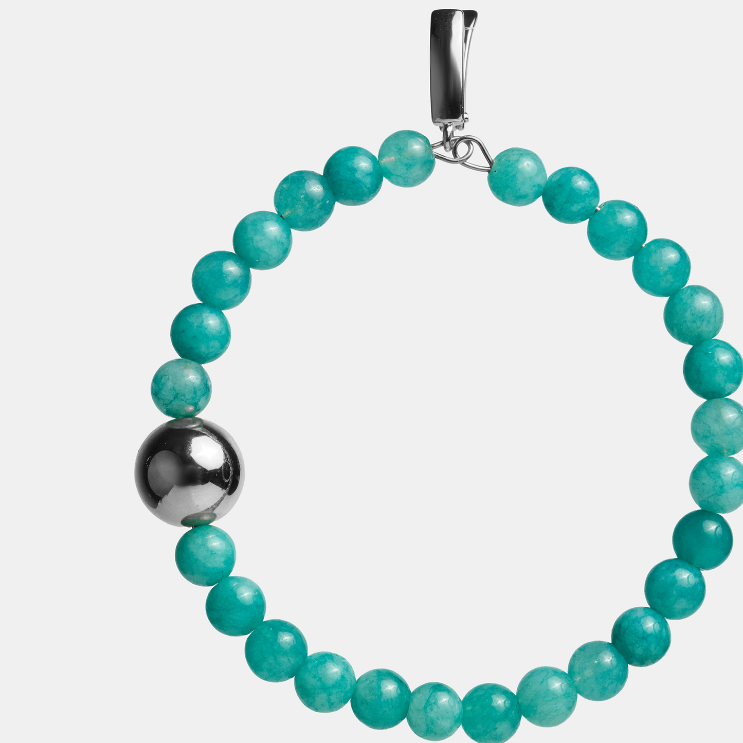 Earrings circle ELEMENTS Aventurine platinum
