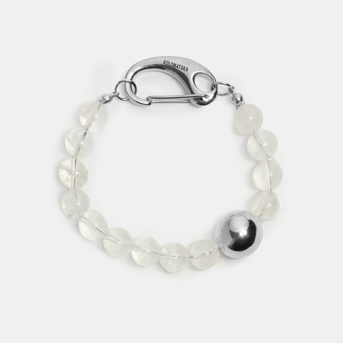 Bracelet hand ELEMENTS Rock Crystal platinum