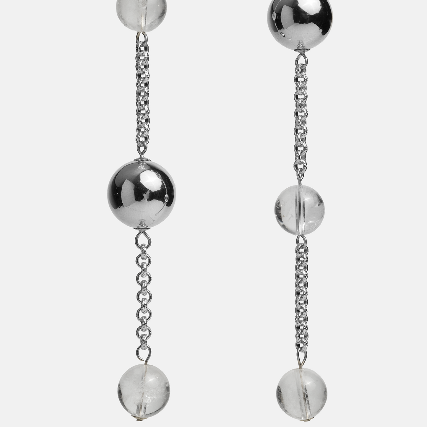 Earrings space ELEMENTS Rock Crystal platinum