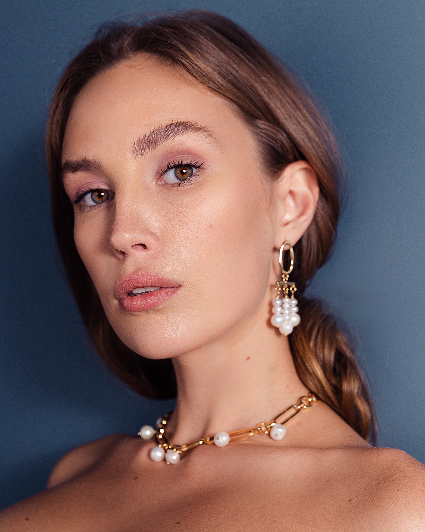 Pearl earrings “Asimmetria”