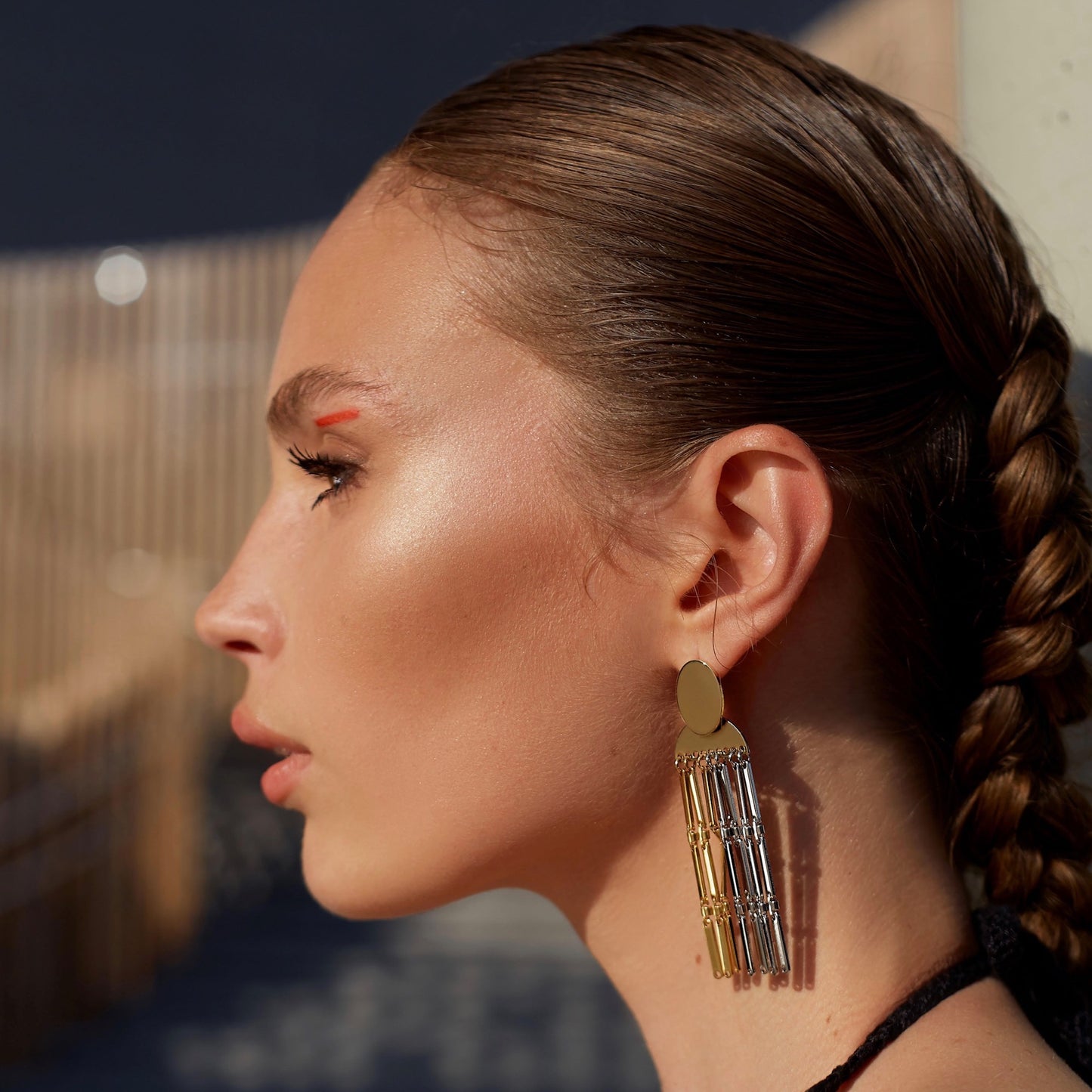 Earrings “Two metal“