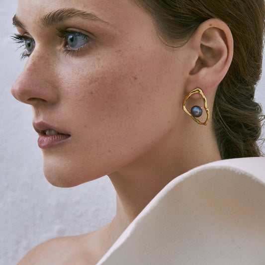 Earrings Perla gold
