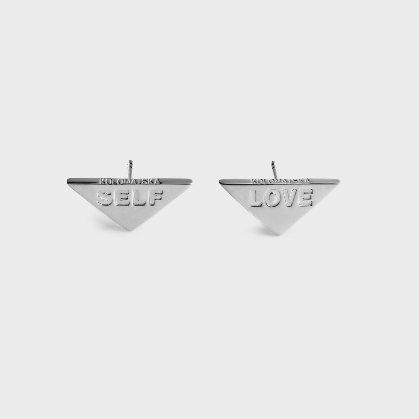 Earrings SELF-LOVE platinum