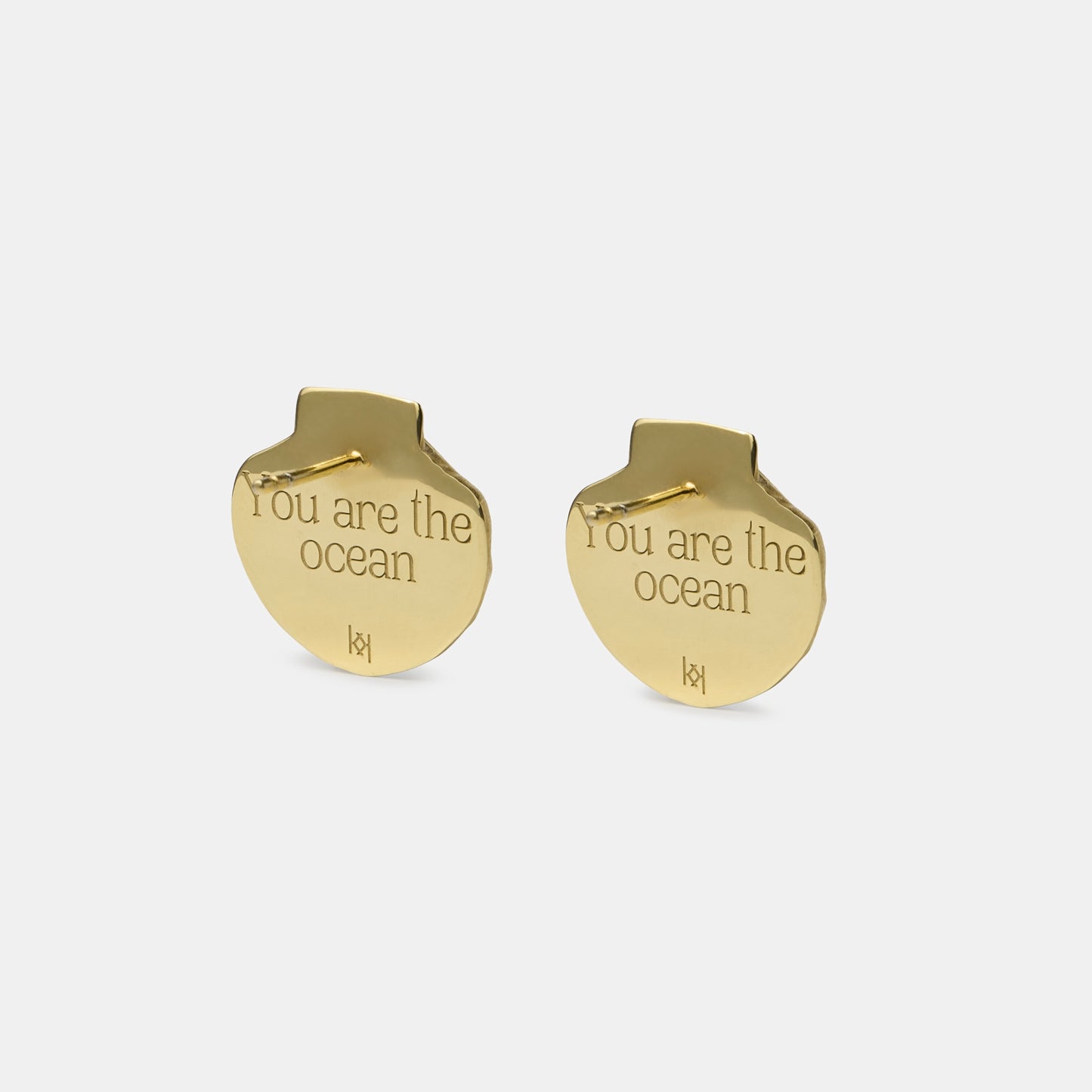 Earrings Shell gold