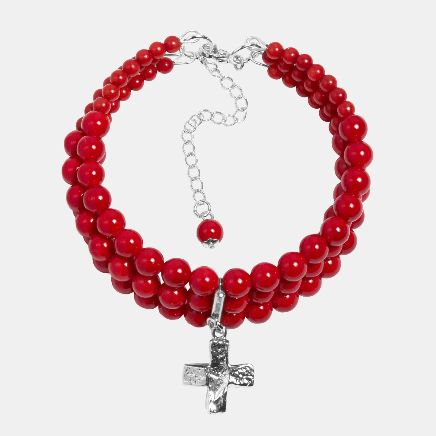 MAGDALENE Coral Bracelet platinum