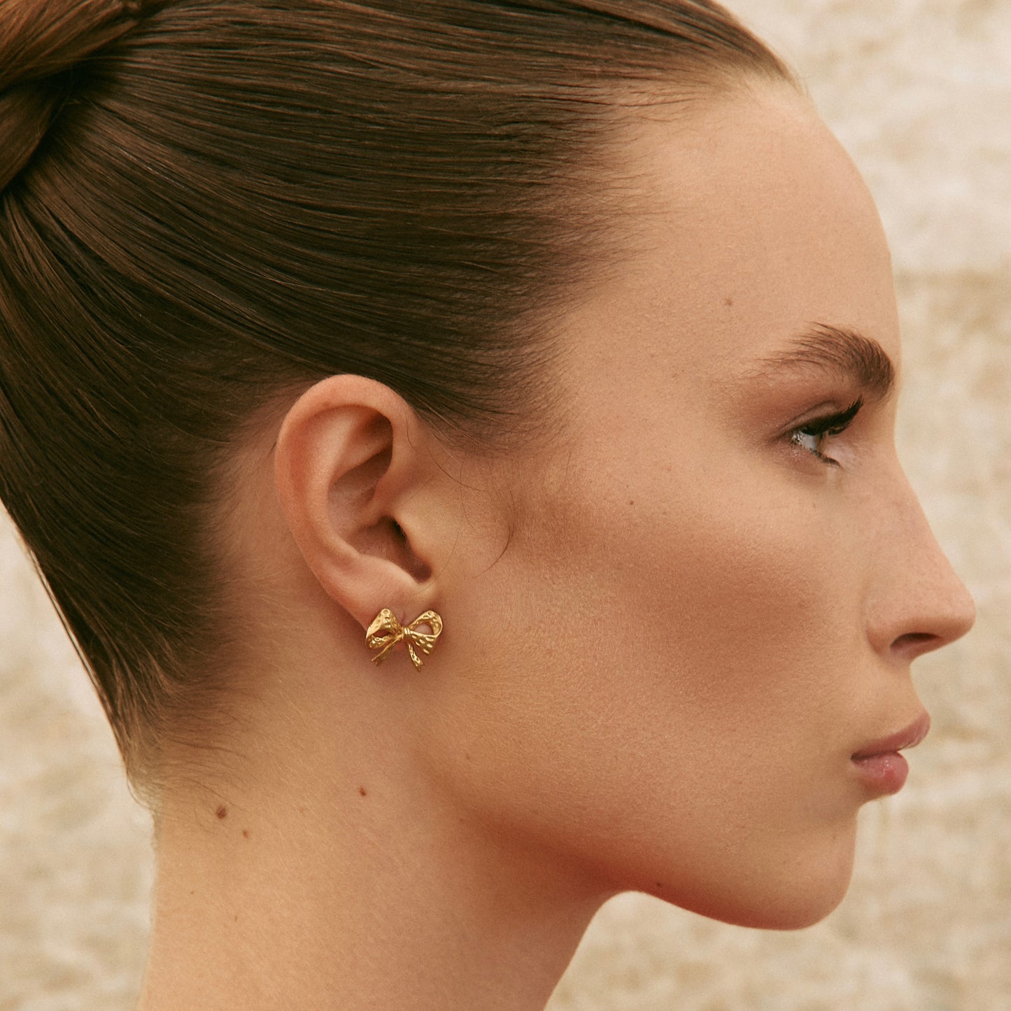 Earrings BOWS mini gold