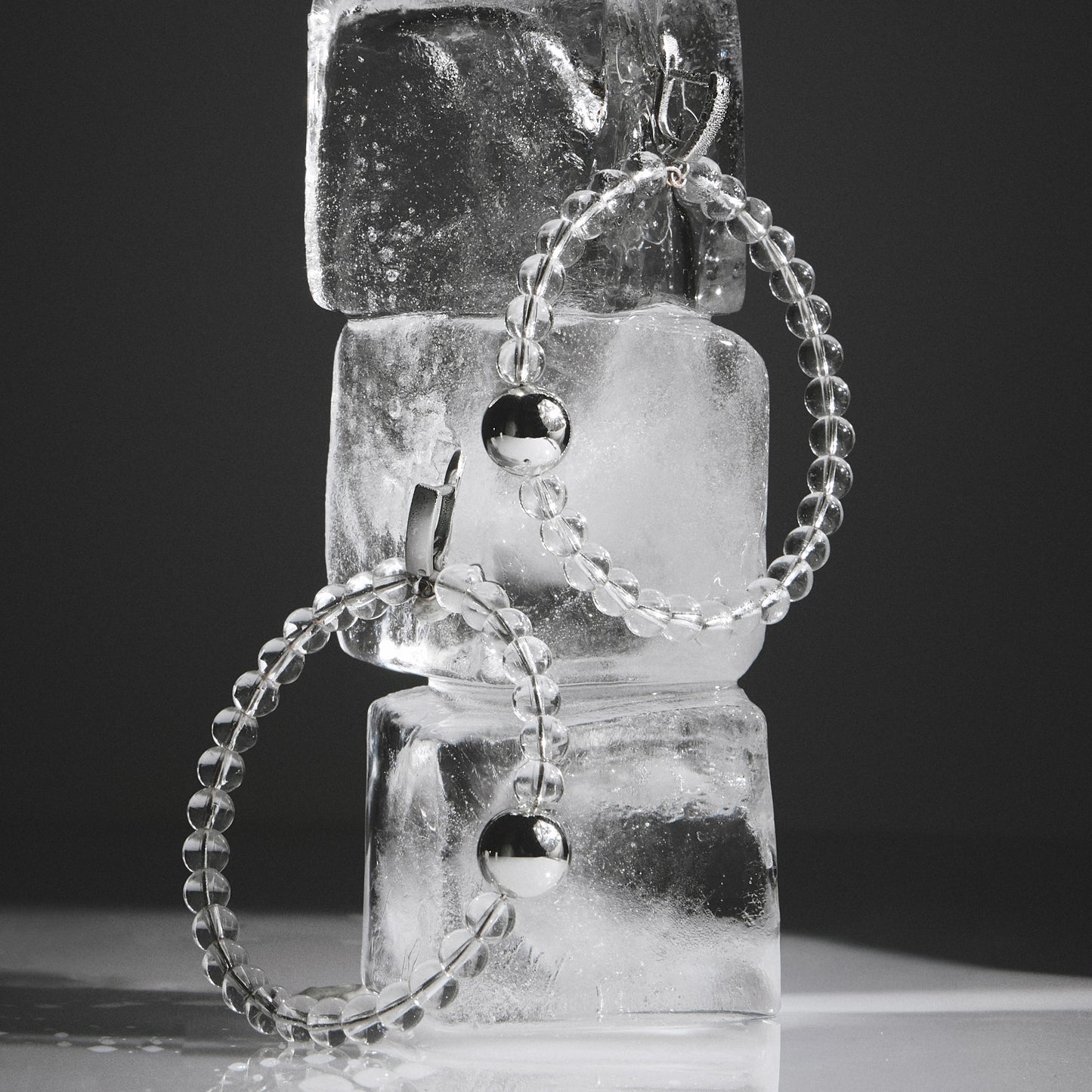 Earrings КРИШТАЛЬ silver