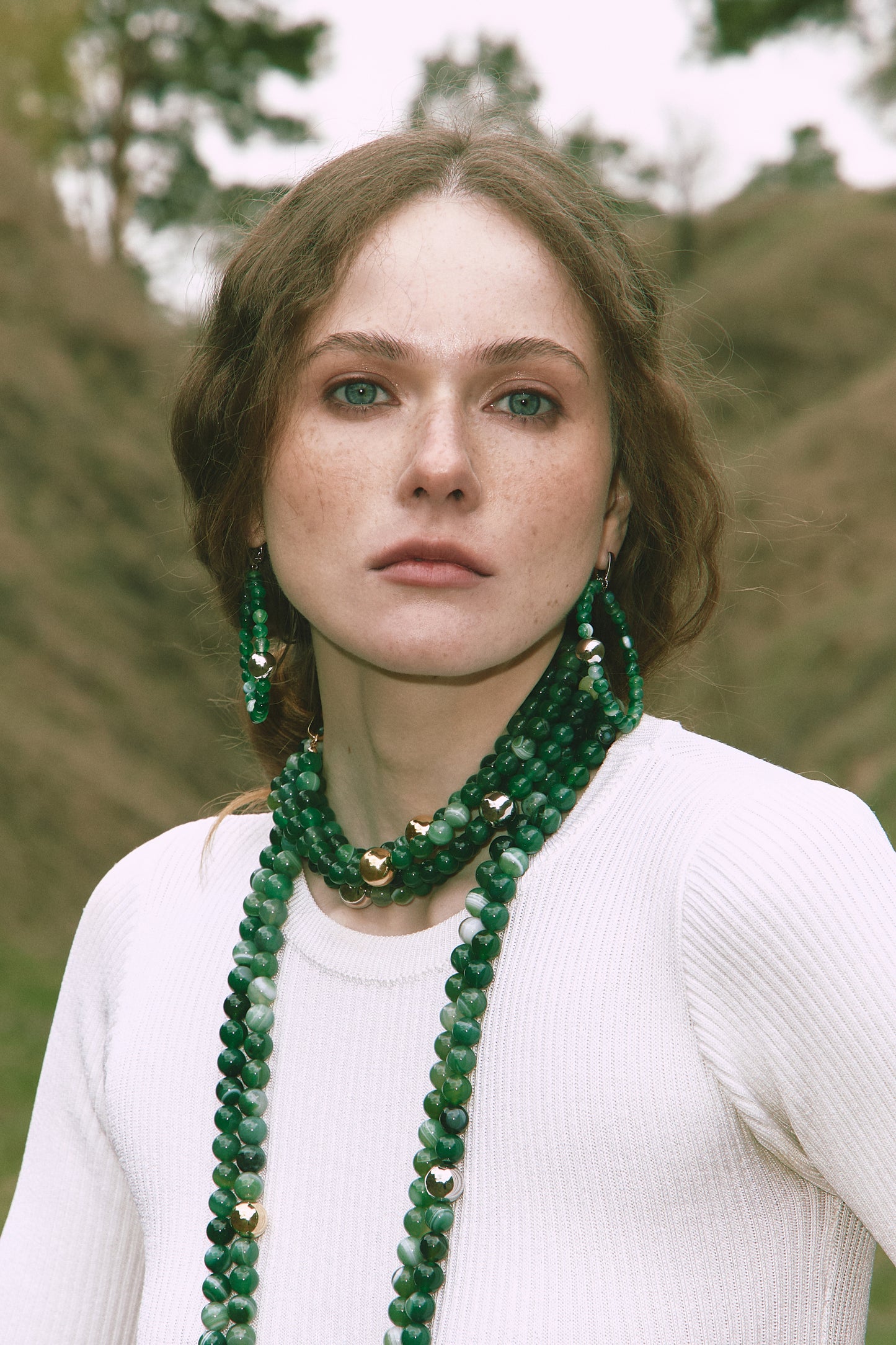 Choker ELEMENTS Agate gold