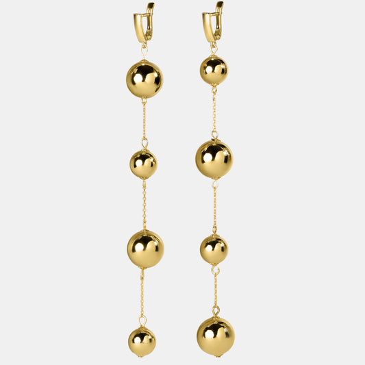 Earrings КРИШТАЛЬ gold