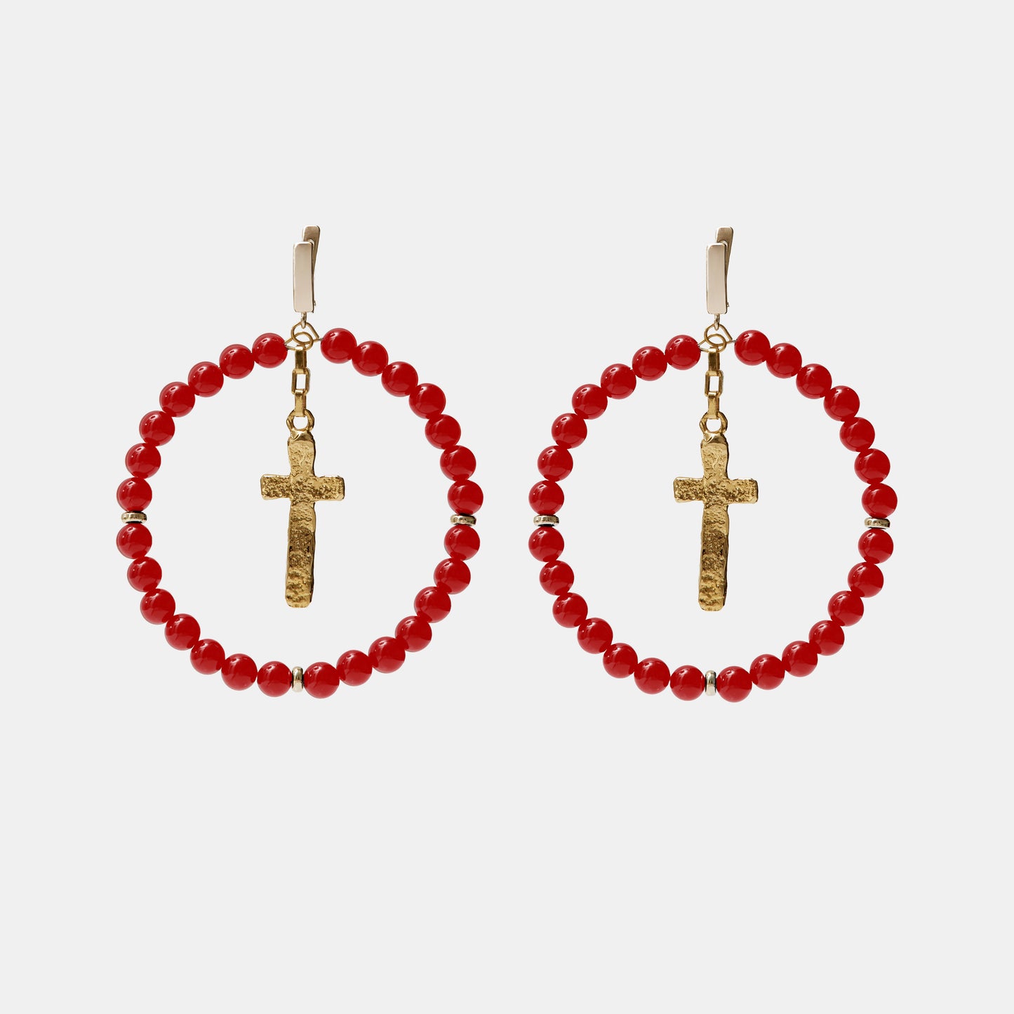 MAGDALENE Coral Earrings gold