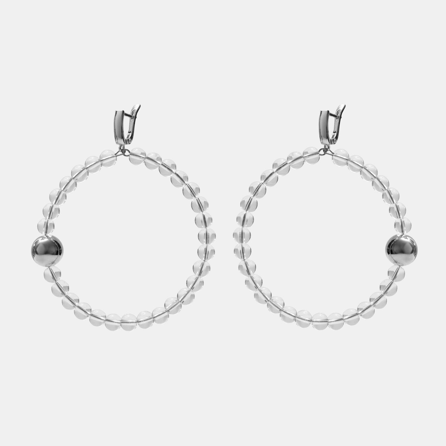 Earrings КРИШТАЛЬ silver