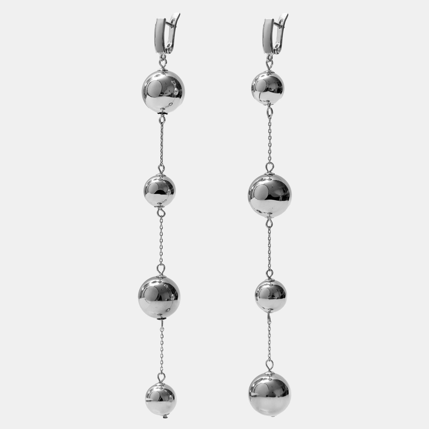 Earrings КРИШТАЛЬ silver