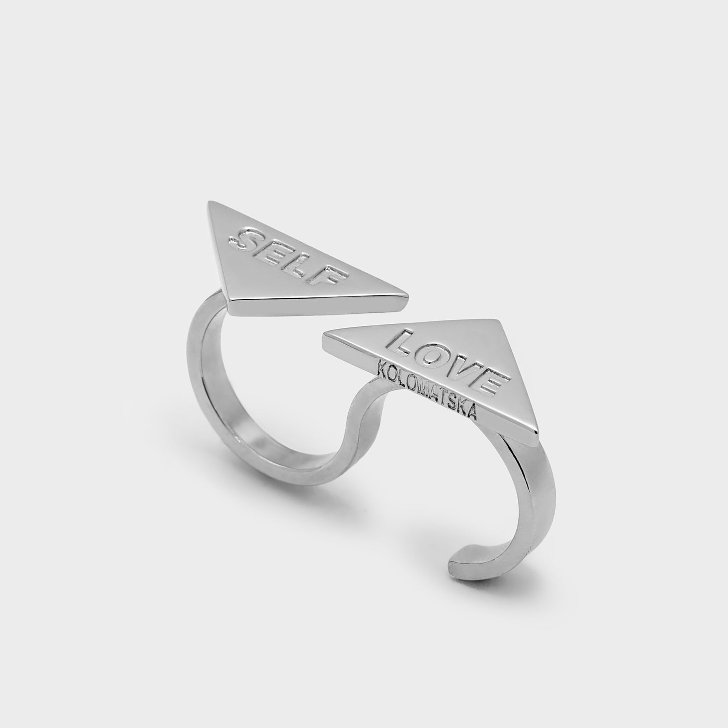 Ring SELF-LOVE platinum