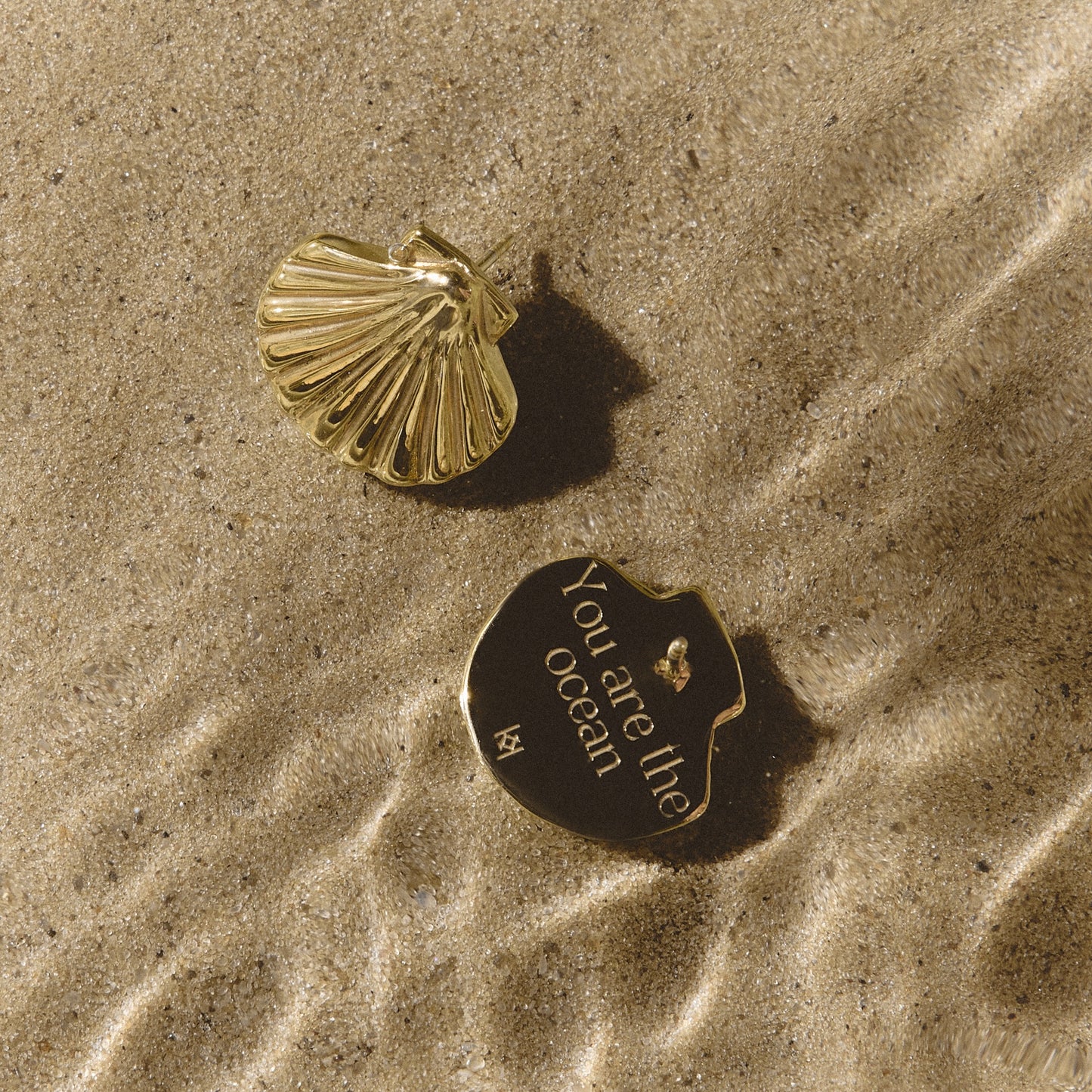 Earrings Shell gold