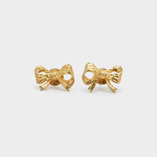 Earrings BOWS mini gold