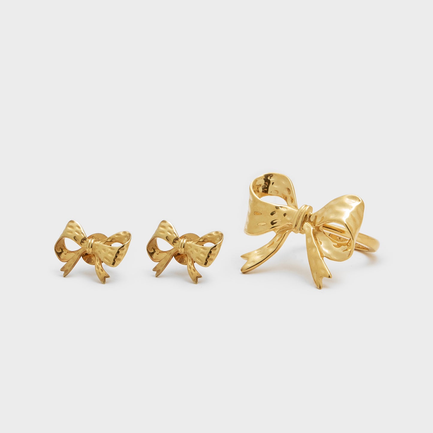 Earrings BOWS mini gold