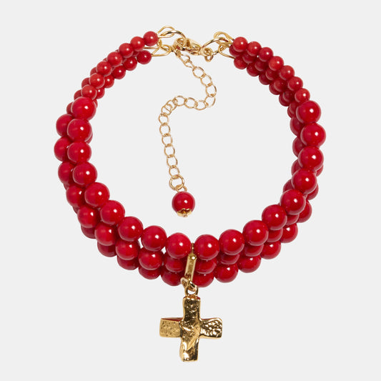 MAGDALENE Coral Bracelet gold