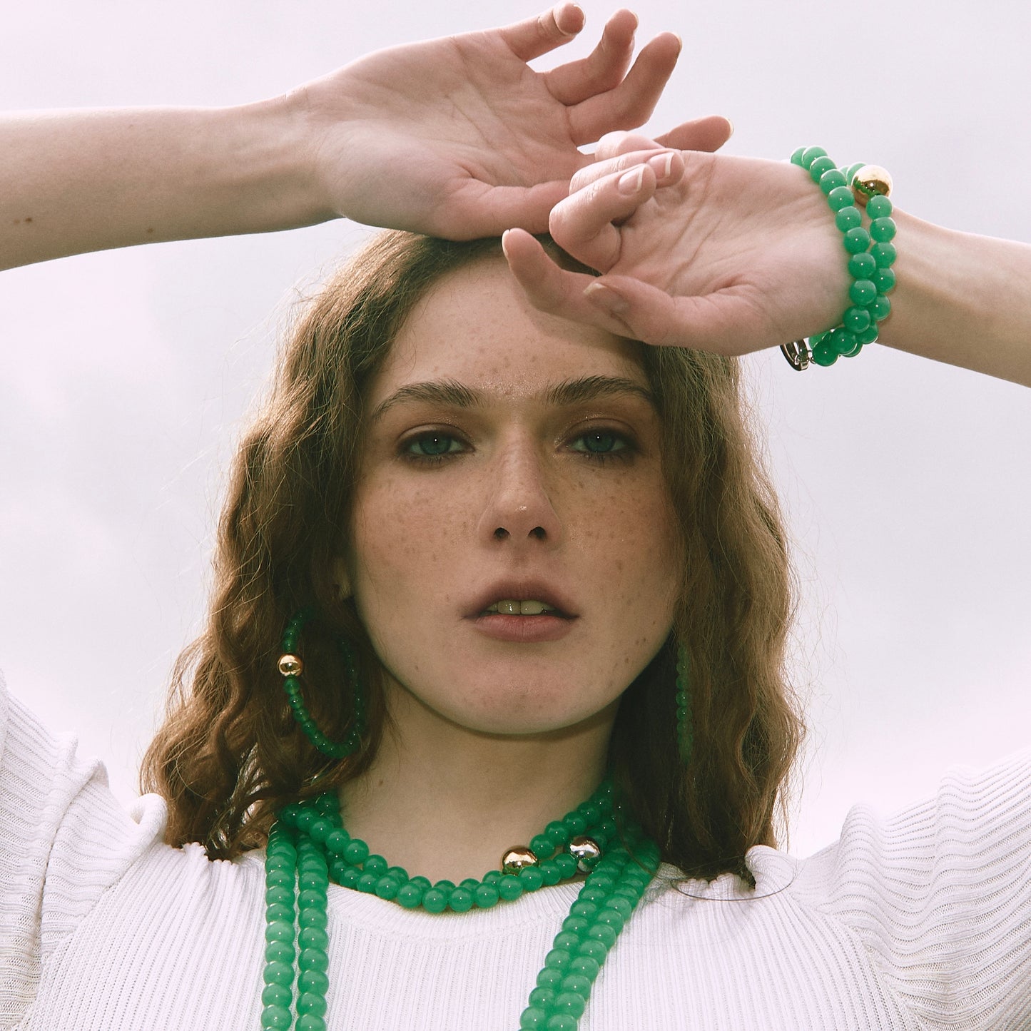 Choker ELEMENTS Aventurine platinum
