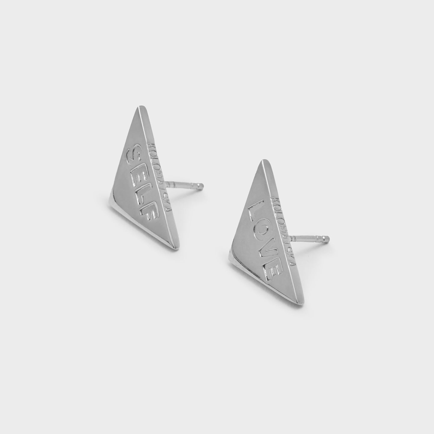 Earrings SELF-LOVE platinum