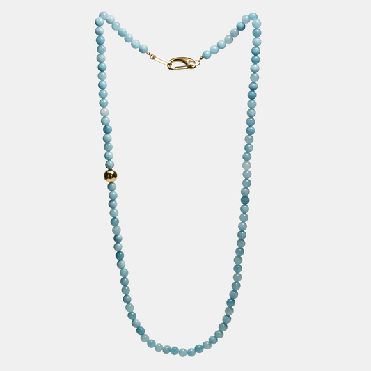 Necklaces ELEMENTS Aquamarine gold long