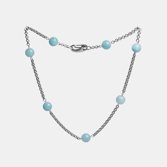 Chain ELEMENTS Aquamarine platinum