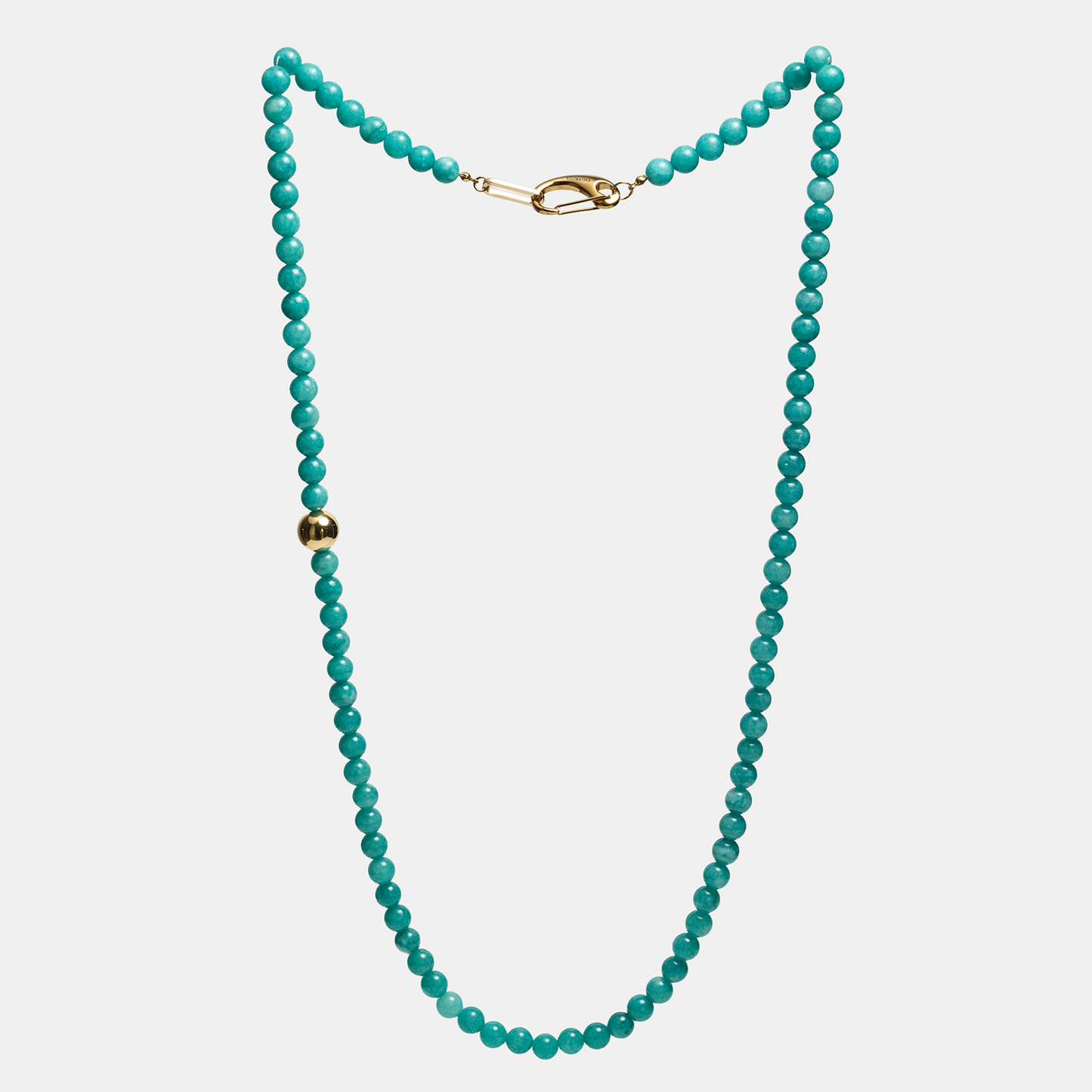 Necklaces ELEMENTS Amazonite gold long