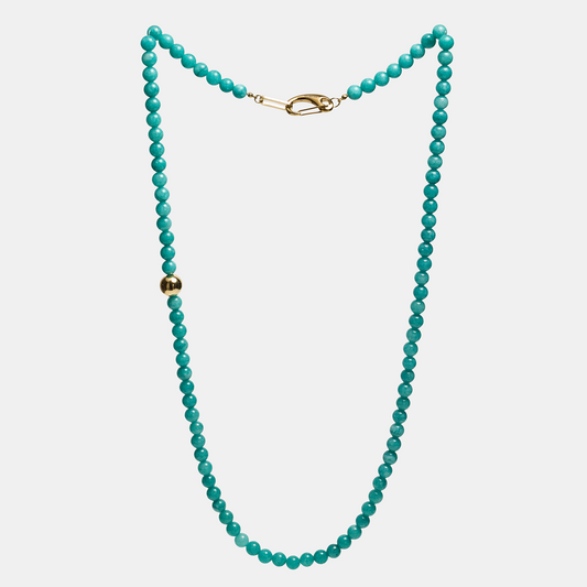 Necklaces ELEMENTS Aventurine gold long