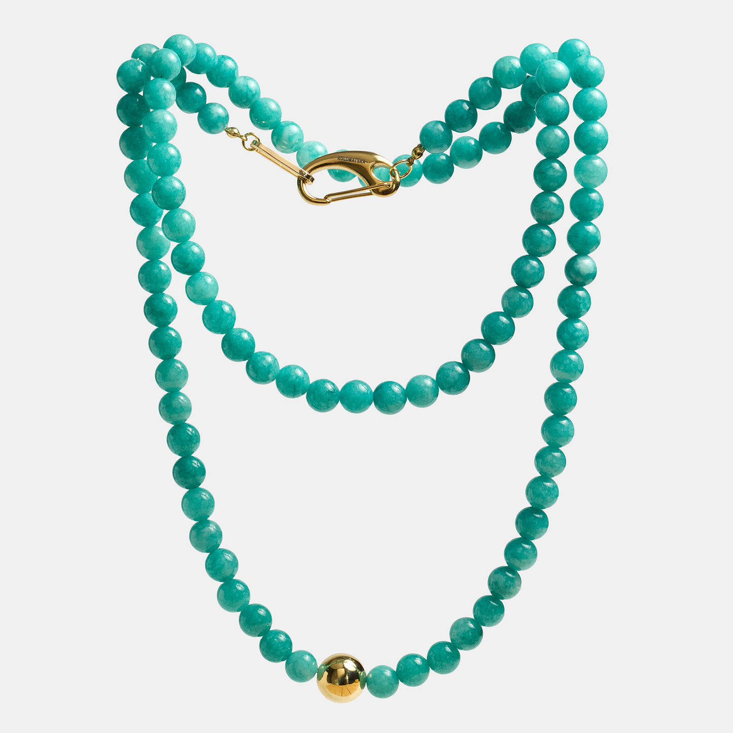 Necklaces ELEMENTS Amazonite gold long