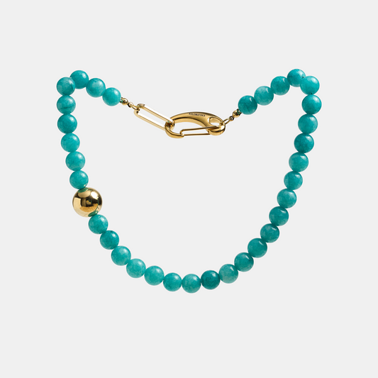 Choker ELEMENTS Aventurine gold