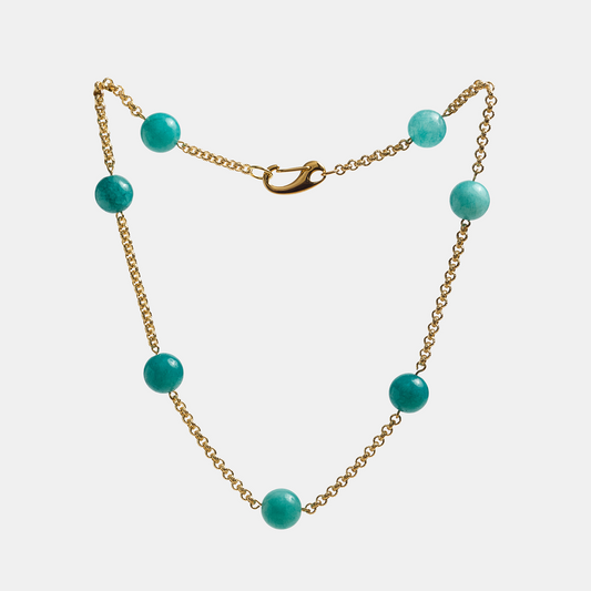 Chain ELEMENTS Aventurine gold
