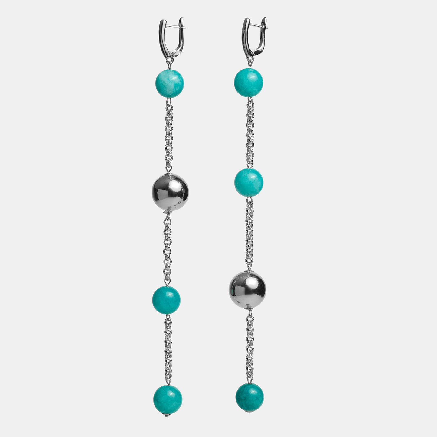 Earrings space ELEMENTS Aventurine platinum
