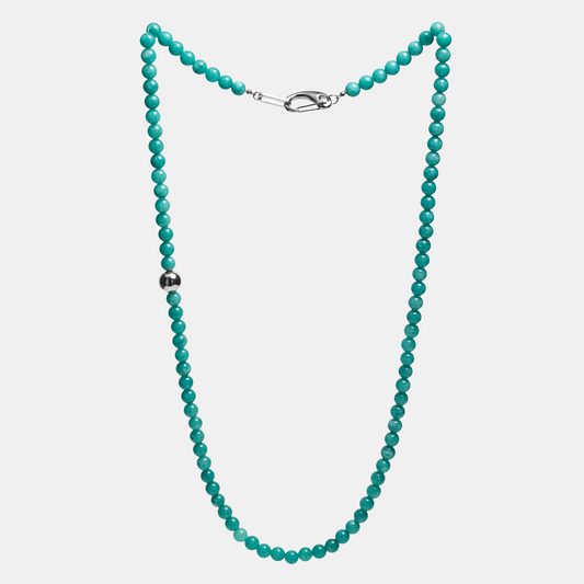Necklaces ELEMENTS Aventurine platinum long