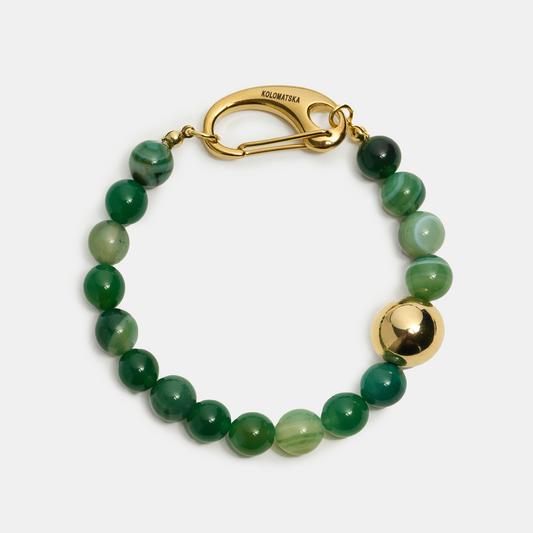 Bracelet leg ELEMENTS Agate gold
